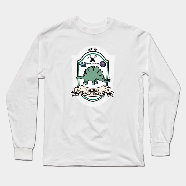 Old School Calgary Rock and Lapidary Club Long Sleeve T-Shirt by Calgary Rock and Lapidary Club